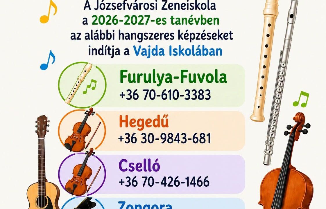 Zeneiskolai tájékoztató